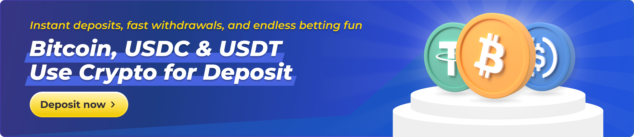 Crypto Deposit Banner